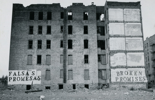 secretcinema1: Broken Promises, South Bronx, New York, 1980, John Fekner