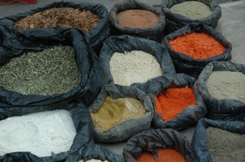 Colours in the market.  Quito, Ecuador