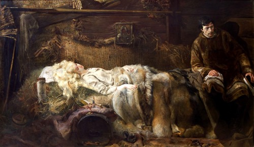 Jacek Malczewski (1854~1929), Death of Ellenai 1883, oil on canvas