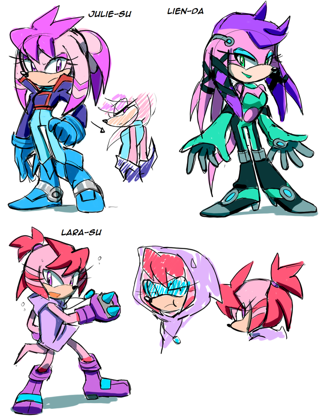 Julie Su The Echidna  Sonic fan art, Sonic the hedgehog, Sonic