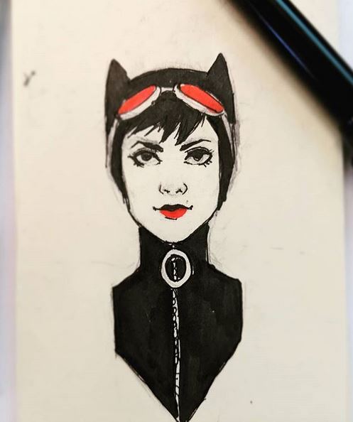 22/365 - Post-it Catwoman