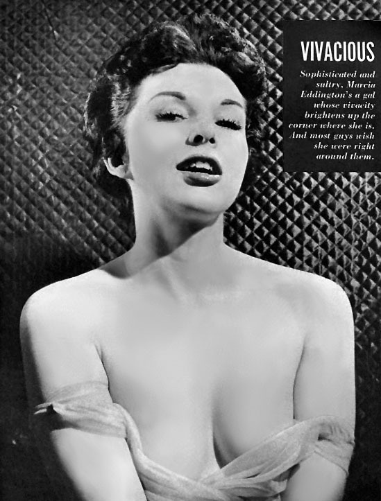 Marcia Edgington appears in a pictorial found in the pages of the October ‘57 (Vol.2