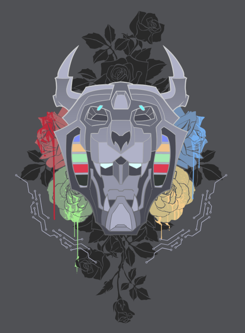 joannaestep:Happy Monday, tumblr!  In honor of Voltron S2, I’ve designed a lion shirt with a mane of