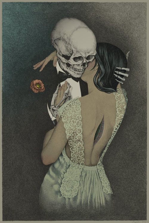 victoriousvocabulary:  DANSE MACABRE [noun & phrase] the dance of death; an artistic genre of late-mediaeval allegory on the universality of death: no matter one’s station in life, the Dance of Death unites all. The Danse Macabre consists of the