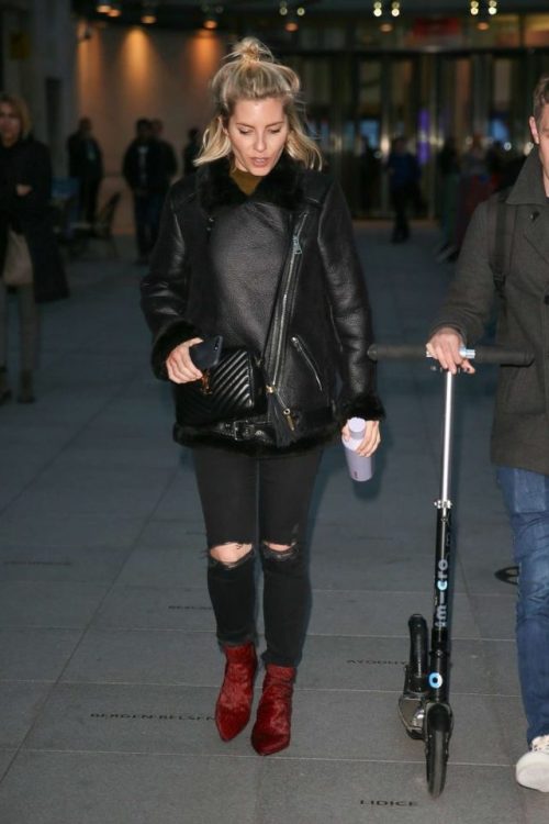 Mollie leaving the BBC Radio 1 studios