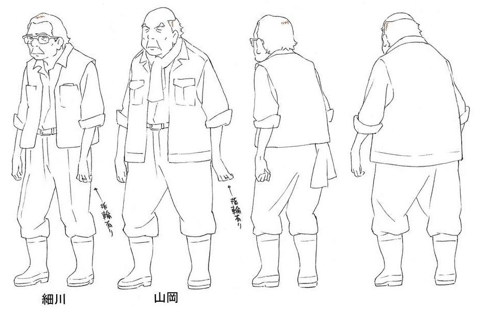 as-warm-as-choco:  Character designs of the heart-warming neighbors from Mamoru Hosoda’s