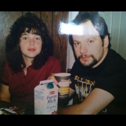 My parents looking fiiiine in the 90s.