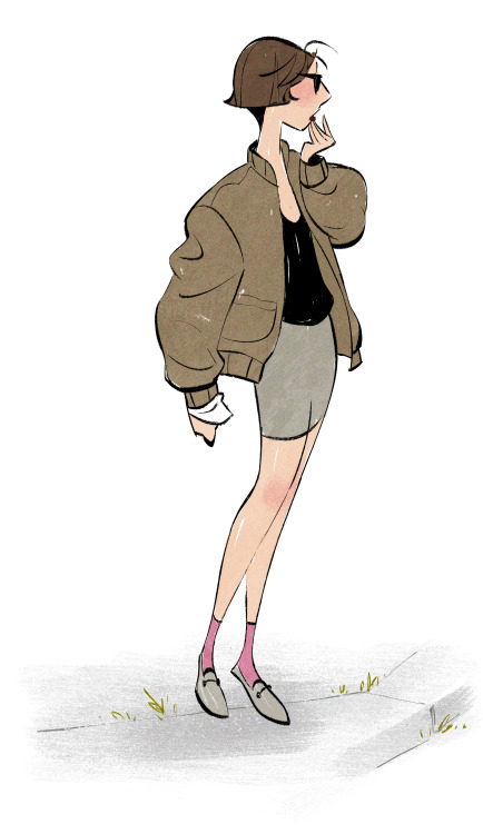 mayonose:Off of a photo on sartorialist.comI should do more studying, I’m getting rusty. 