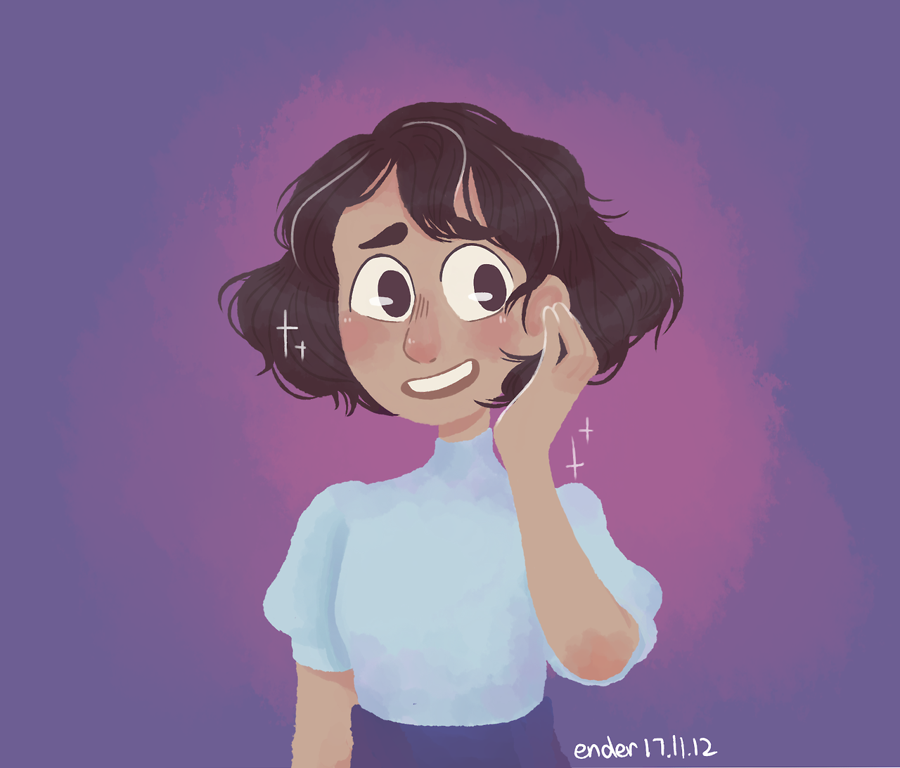 enderscribbles:  y’all know i’m weak for girls with short hair and CONNIE!!!