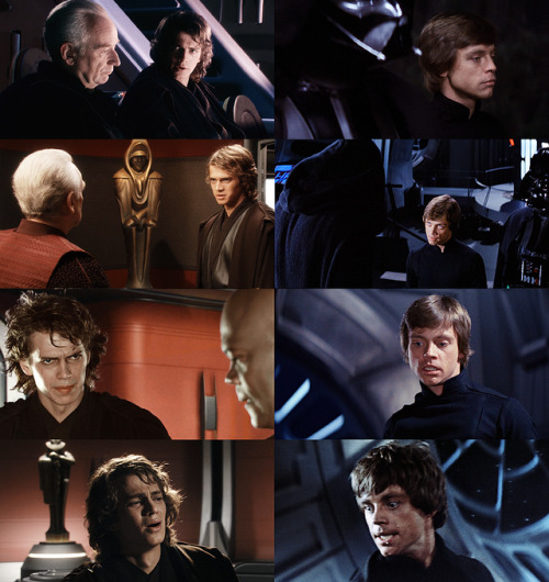 smhalltheurlsaretaken: writerbuddha:tatooineknights:Anakin &amp; Luke: The Skywalker Saga Luke i