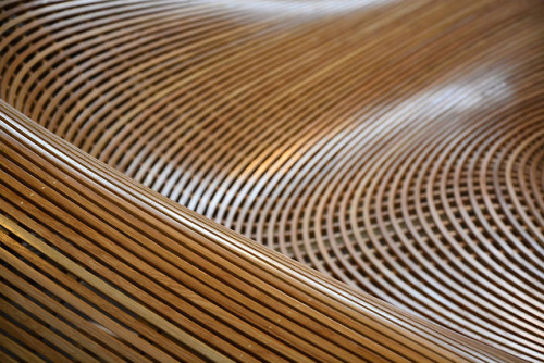  Curved Benches Created With Steam-bending Hardwood by Furniture Designer Matthias Pliessnigvia this