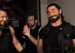 rocknrolleigns:  Roman and Seth being cute - and Dean being Dean