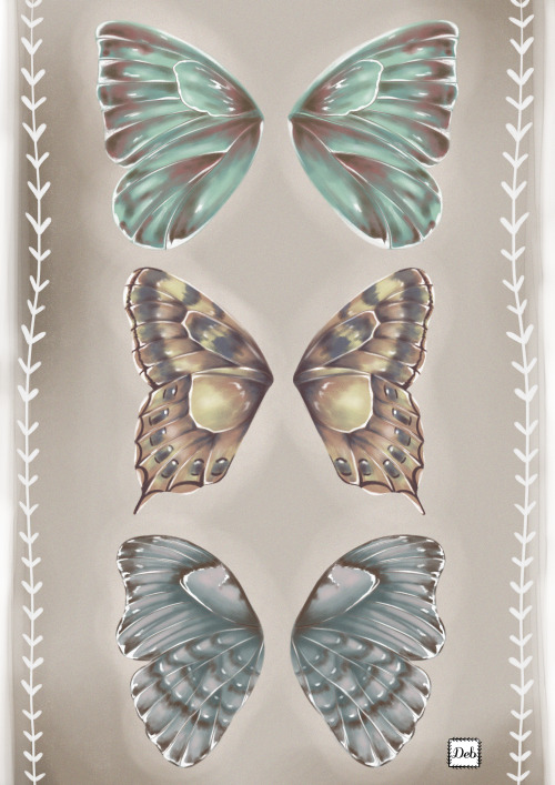 — butterfly- fairy wings • photoshop CC + paint tool sai + wacom bamboo pen & touch© deb manci  