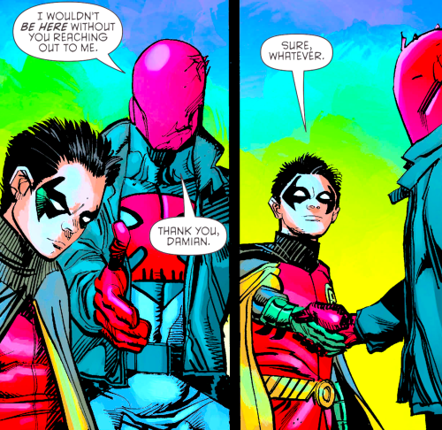 cdelphiki:dailydccomics:Bat-dad and his Bat-sons in Convergence: Batman and Robin #2Bruce is such a 