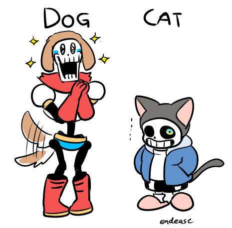 enue3:  cat sans and dog papyrus 