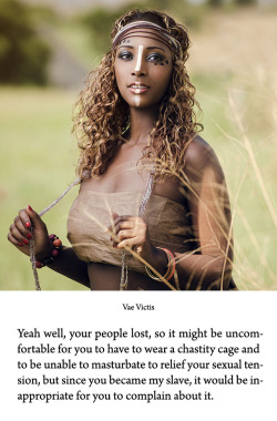 She appears to be a member of the Gaulish tribe of the Senones. At least the quote “vae victis” implicates this. Although the skin color could also suggest an African descent.