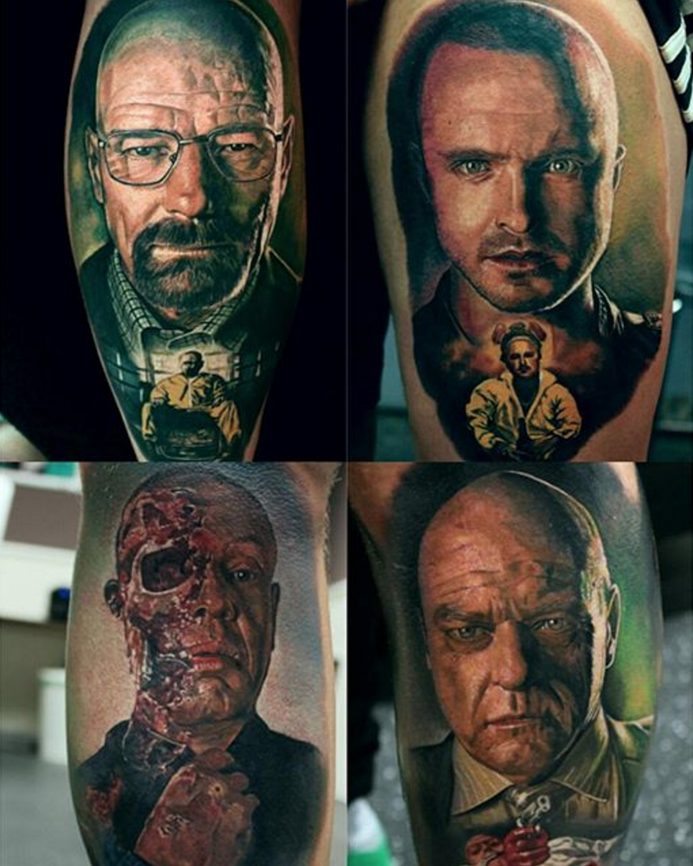 Faceless Walter White by jayjoree      walterwhite breakingbad  texasinked tattoo besttattoos tattooartist tattooart  Instagram