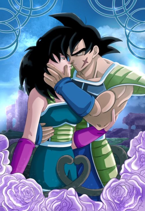 “The Lovers”My contribution to the  #DBTarotZine2020 Bardock and Gine as &ldquo;The Lovers&rdquo; Th