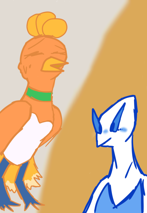 Dibujo De Ho Oh Y Lugia (no Me Quedo Tan Bien Pq No Se Dibujar Muy Bien A Los Legendarios Como Pokmon