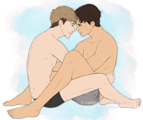 rainbowd00dles:  Guess who could’t be bothered drawing clothes again! :D I just really wanted to keep Jean’s belly rolls tbhI think there should be some erejeanmarco next, don’t you??