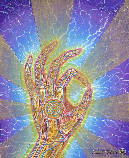ॐ Art by Alex Grey. Follow Machine Elves for more like this  ॐ