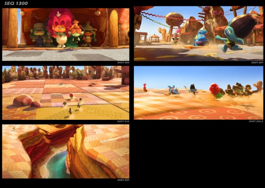 rdaskas:TROLLS WORLD TOUR(2019) Photoshop Dreamworks Animation Color keys for Country Western land. Art Director Tim Lamb and Production Designer Kendal Cronkhite had the clever idea of covering everything in fabric and quilting. I was happy to get to