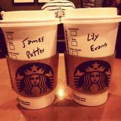 sirius-black-padfoot:  #starbucks #jamesandlily