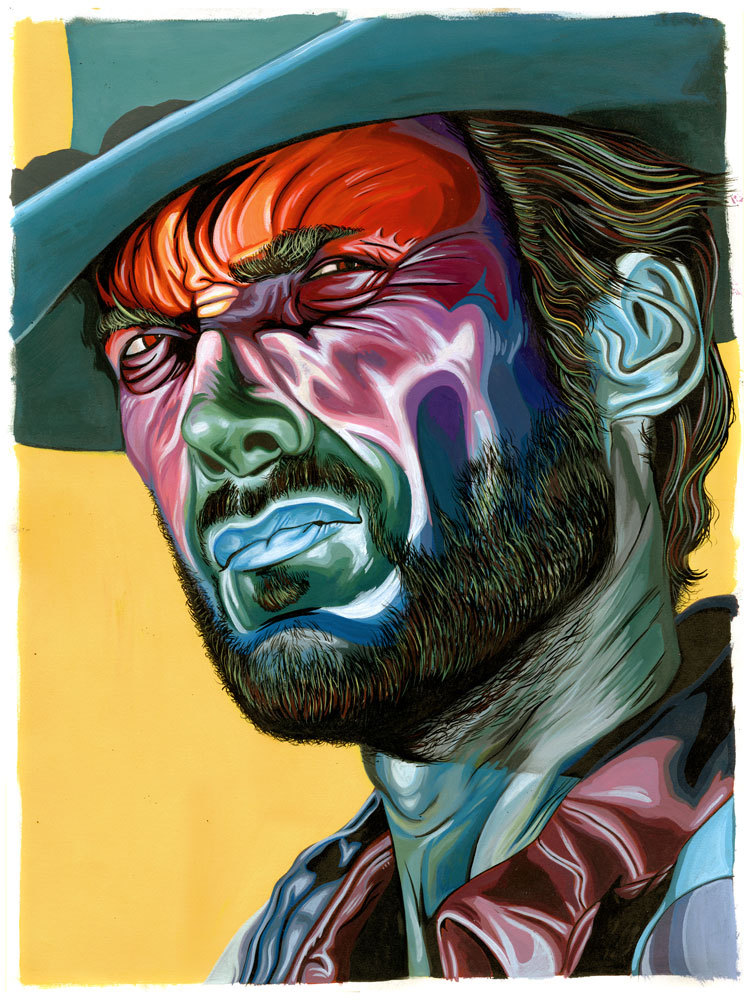 missdanidaniels:  theonlymagicleftisart:  Badass Celebrity Portraits by Carty Sewill