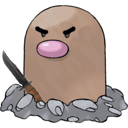 charlesoberonn:  egberts:  “diglett used scratch” WITH WHAT CLAWS   