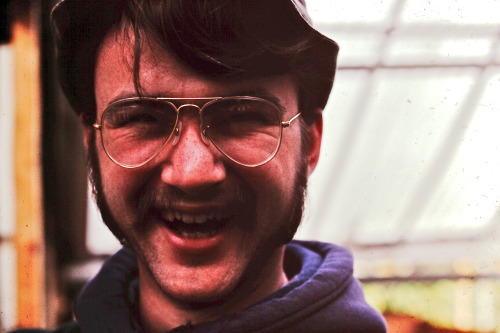 Employee or customer in the flower shop - 1973