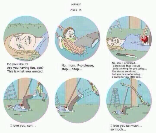 peluchyteddy:  paranormalstoriess:  unexplained-events:  Madre by Molg H  F uck   What the fuck why  what the fuck
