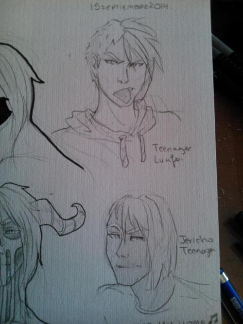 originalike:  Today, I don’t know how, I started to think on my demons as Teenagers in the hard student-life <3 <3 They are Bambam, Jericho and Lucifer. Supposedly Jericho and Luci should be twins and 2-3 years older than Bambam, also Lucifer