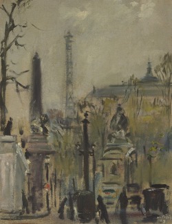 thunderstruck9:  Filippo De Pisis (Italian, 1896-1958), Place de la Concorde, 1929. Oil on canvas, 65.4 x 50.5 cm.
