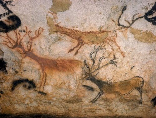 Some of the first photographs ever taken inside the Lascaux caves (France, 1947).