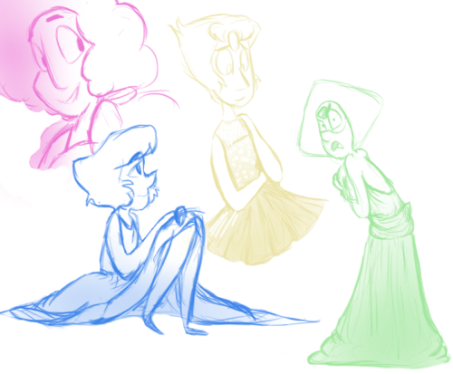 lionzart: i went on this website called renttherunway and found a bunch of dresses and got inspired, but every green dress they had was so big and long that any of them would probably swallow peridot