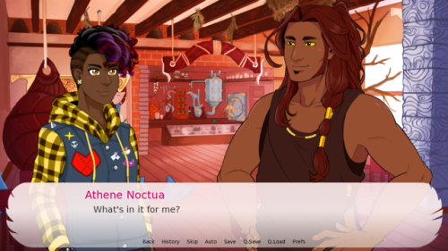 twocakesdev: Athene Noctua is your best friend and your mentor, and has watched over your family lin