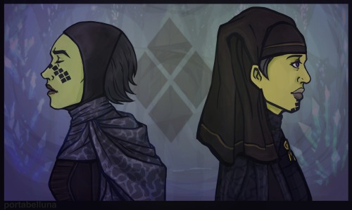 joganpie:  Barriss Offee &amp; Luminara Unduli I’ve been thinking about this duo lately. &