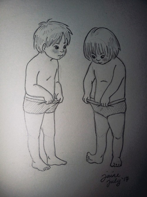 they both have a peepee lol — guys something happened while i was drawing this and the story i