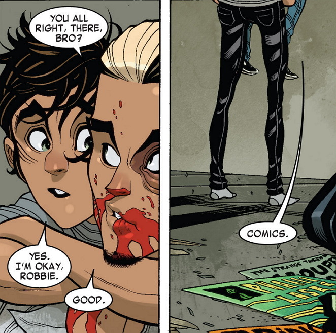 superheroesincolor:  All-New Ghost Rider #01 (2014) Ghost Rider (Robbie Reyes)  and