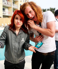 kylefizzy:  Hayley Williams from Paramore and Travis Clark from We The Kings!!!