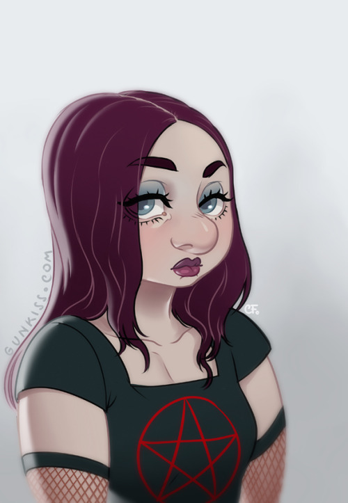 gunkiss:  Quick color sketch of Gretchen from Zombillenium (Comic) Small personal review on the cut: Read More 