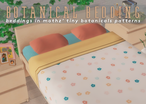 diwasims:BOTANICAL BEDDING for people like me who think ts2 objects are already super cute but just 