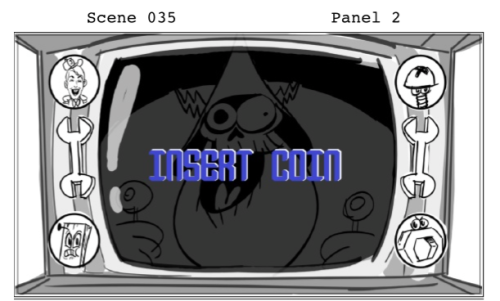 ovarianeruption:  Eddie Trigueros shared the storyboards for The Fremergency Frontact and there happened to have been a few deleted scenes. I’ve got them described when you view the boards but you ought to see the full board he has on his blog. 