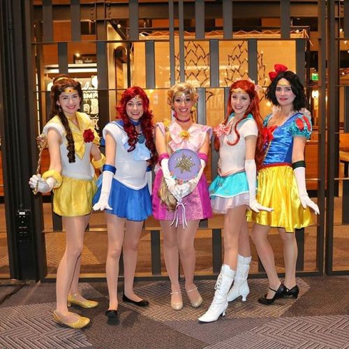 sharemycosplay: An epic group shot featuring #Cosplayer @idoc_cosplay and her fellow #sailorprincess