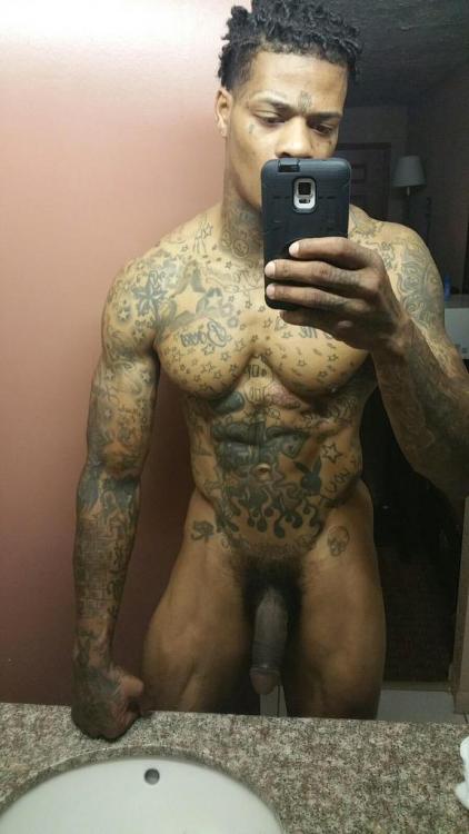 dominicanblackboy:  Sexy tatted hot muscle ass Jason Fitness posted up wit all that fat yummy dick you want!😍