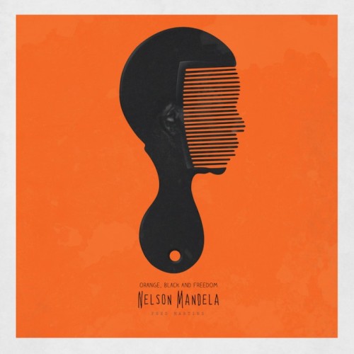 hustleinatrap:  Nigerian artist uses the symbol of the Afro Comb to celebrate activists jailed fighting for freedom and fairness. Afro combs were very popular in the 70’s in America among Black youth who protested against repression. They represented