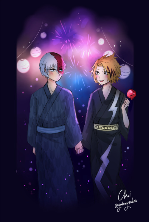galaxysodas:August is matsuri season! Nothing says romantic like a night under the fireworks~ So I r