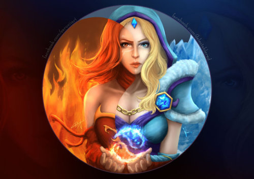 Dota2- Lina and Crystal Maiden by Zerox-II 