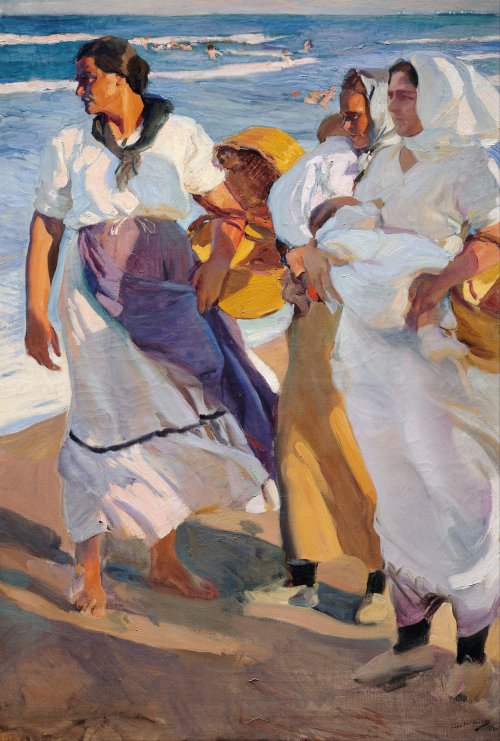 urgetocreate:  Joaquin Sorolla y Bastida, Valencian Fisherwomen, 1915 