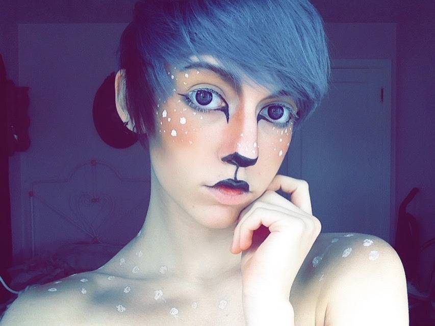 spencerofspace:  Back by popular vote; fawn makeup